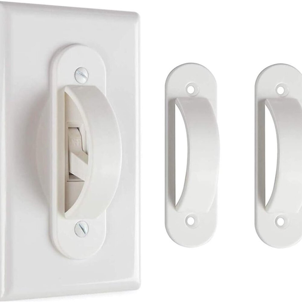 Wall Switch Guards Plate Covers Child Safety Security Home Decor 2 Pack, White -